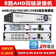Xiongmai AHD Coaxial XM Surveillance Host Five-in-One DVR Hard Drive Simulate BNC Head 8-Channel Har