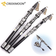 Telescopic Fishing Rod Portable Spinning Fishing Rod Pole Travel Sea Boat Rock Fishing Rod Carbon Fiber Fishing Pole