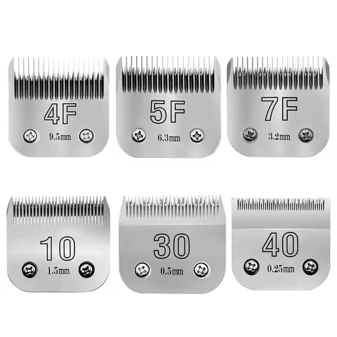 4F,5F,7F,9#,10#,30#,40# Professional Pet Dog Cat Hair Trimmer Blade Fit For Most Andis，Oster A5，Wahl