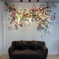 Beautiful Rose Vines, 1m7 Long Vines - Artificial Silk Flowers, Decorative Fake Vines