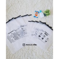 Plastik  Packing Baju Baby Ke Hospital (Zipper Plastic Zip) PCS