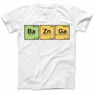 Bazinga T Periodic Table Big Bang Theory Retro White S 3Xl cotton