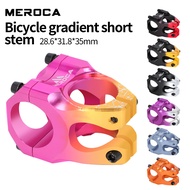 MEROCA ME35 Gradient Short Stem - 5-Axis CNC Hollow 35MM for MTB/Road/Balance Bikes