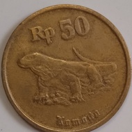 uang koin 50 rupiah kuning