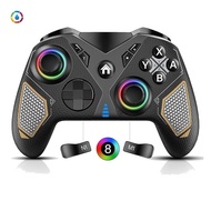 Wireless Gamepad Controller Black Wireless Gamepad Controller for Nintendo Switch/Lite/OLED, Switch Game Controller with LED Light/Wakeup/Turbo