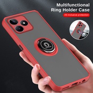Matte Armor Camera Protection Cover For Realme C53 Car Magnetic Ring Stand Fundas For Realme Realmi 