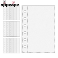 APPEAPE A7 Binder Pages, 6-Ring A7 Card Protector Sleeves,  Binder Refill