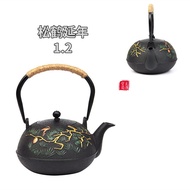 YQ27 2020New Cast Iron Iron Pot Imitation Japanese Southern Pig Iron Tea Brewing Pot Iron Kettle Household Factory Whole