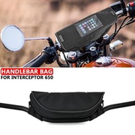GT650 Classic 350 Motorcycle Waterproof Bag Storage Handlebar bag Travel Tool bag For Royal Enfield 