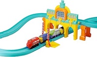 Chuggington - All Aboard Starter Set with Motorized T.A.G. (Touch and Go) Wilson - Figure Eight Track Set - Motorized Toy Train Included - 3.75 Inch Scale - Birthday Gift for Kids Age 3 and Up