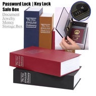 MallNusantara Safe Book-Shaped Safe Book Storage Box Novel Password Lock Security Box