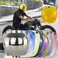 Universal Vintage Bubble Visor High Quality Open Face Motorcycle Helmet Visor 12 Color Available Retro Helmet Windshield Shield