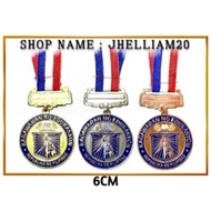 100 PCS KAGAWARAN MEDALS 6CM ( GOLD \ SILVER \ BRONZE.)