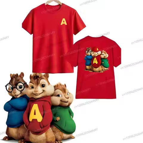 Alvin and The Chipmunks: The Squeakquel's Tshirt Men Women Manfashion 2-sided Man TShirt Is Availabl