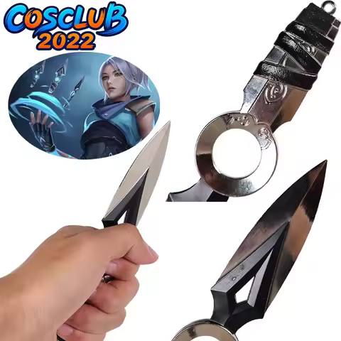 Women Jett Cosplay Game Valorant Weapons Prop Costume Accessories Dart Props Kunai Prop Halloween Ca