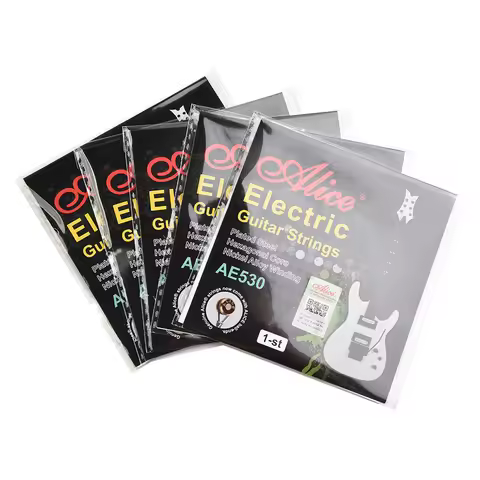 5 Pcs Single Guitar Strings AE530 Electric Guitar Top E Plain Steel Gauges 009 010 Coated With An Ul