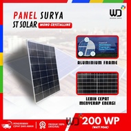 Panel Surya ST Solar 200WP Mono Plus Packing kayu