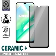 Tempered Glass For Realme C33 | Ceramic Matte Spy Premium