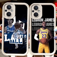 H106 Basketball Star White Casing for OPPO Reno 8Z 7 7Z Find X5 8 Lite 5G