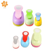 [utruiut0k] 3 Pieces Craft Hole Punch Circle Paper Puncher Shape Cutter Confetti Maker Tool for Hand