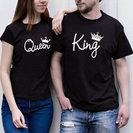 COUPLE SHIRT KING & QUEEN (Custom Printed Branded Quality)