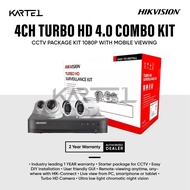 Hikvision 4CH 2MP HD CCTV Package DIY 1080p - 4 Camera | CCTV Kit | Surveilance | Home Security | CCTV Package 4 Channel CCTV Camera