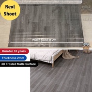 ℡■❈  Thick Tebal 2MM Tikar Getah Lantai Modern 3D PVC Flooring Carpet Wood Vinyl Mozek Cement Floor Mat Karpet Segulung 6Kaki
