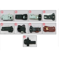 Washing machine door switch time delay switch