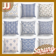 SOFA PILLOW COVER 45X45 CM PRINTED DENIM WASHED SERIES CUSHION COVER 45X45CM