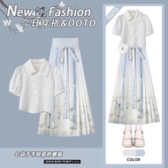 New Chinese Style Hanfu M-4XL Improved Horse Skirt Horse Skirt Suit Horse Skirt Daily 2026 Summer Sh