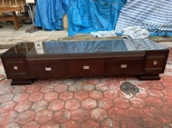 【二手倉庫-崇德店】二手家具☆馬鞍皮七尺電視櫃☆長櫃 矮櫃 TV櫃 視聽櫃 客廳櫃 置物櫃 收納櫃 7尺電視櫃