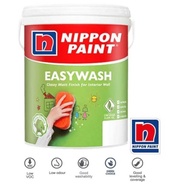 Ready Stock Nippon Paint 5 Litre Easy Wash White/Interior Wall Matt Finish Paint /Nippon Easywash Mixed/Cat Nippon Paint
