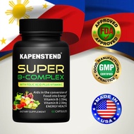 Super B - With Vitamin C - Immune Support, Vitamin B Complex (Vitamin B1, B2, B6, B12) Super B, 60 S