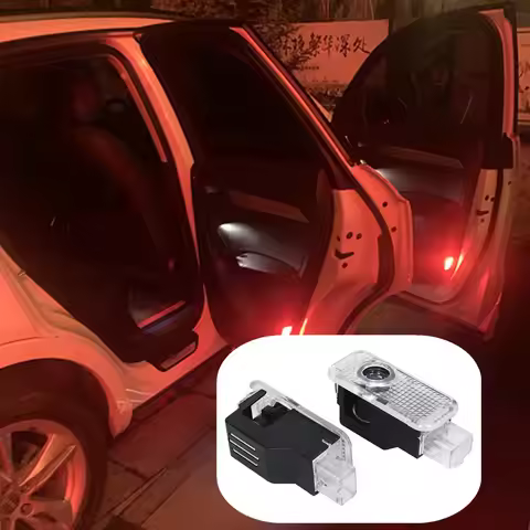 LED Car Interior Door Welcome Warning Light For AUDI Q3 8U Q5 Q7 Q8 TT A6 C6 C7 C8 A1 A3 8P 8L 8Y A4
