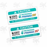 Sticker Amaran Petrol Petronas RON 95 RON 97