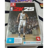 NBA 2K25 NINTENDO SWITCH US VERSION. USED NO ISSUES