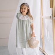 Sage GREEN EMBROIDERY DRESS