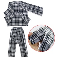 Men's Zipper Easy-On-Easy-Off Patient Gown Full-Open Fracture Patient Care Gown Paralyzed Bedridden 