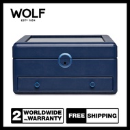 กล่องเก็บนาฬิกา WOLF1834 Earth Watch Stand Box (Midnight Blue)