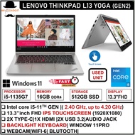 Lenovo Thinkpad L13 Yoga GEN2/ GEN 1 i5 (10/11TH) GEN 13.3 FHD IPS Touchscreen 16GB RAM UPTO 1TB SSD
