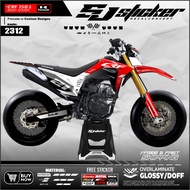 2312 CRF 150 L full body decal sticker CRF accessories fast house design CRF 150 L full body supermo