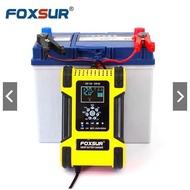 FOXSUR Battery charger 12V 24V 6Ah - 200Ah iron battery charger automatically shuts off when full, r