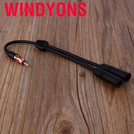 Windyons  Car Auto Radio Antenna Stereo 2Female to 1Male Splitter Extension Cable Wire