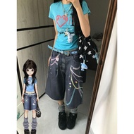 Y2k Y2k t-Shirt Y2k Top Asian Culture Women's Clothing Y2k Short-Sleeved Clothes Handsome Dopamine Y