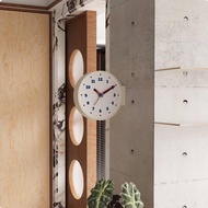 [lzdjlmy2ua] Retro Style Wall Clock Noiseless Double Face Corner Type Design Wall Clock for Modern L