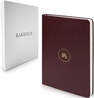 BAKKHUS Hardcover Lined Journal Notebook, 200 Pages, Medium, A5 5.8 inches x 8.3 inches, 100 gsm Paper