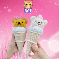 BCTCute Teddy Bear Plush Toy Ice Cream Little Bear Doll Stuffed Toys for Kids  Children's Day Gift: 