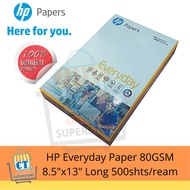 HP Everyday Paper 8.5"x13" Long 500shts/ream (80gsm paper thickness)