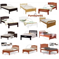 Solid Wooden Bed frame Flat Plywood Base (Single/Super Single Size)