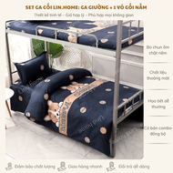 Set ga gối KTX-Ga giường ký túc xá dành cho sinh viên kích thước 09mx2m LIND HOM nhiều họa tiết